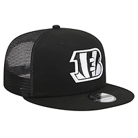 Men's New Era Black Cincinnati Bengals Evergreen 9FIFTY Snapback Hat