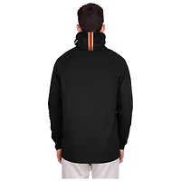 Men's New Era Black Cincinnati Bengals Functional Fandom Balaclava Helmet Stripe Tri-Blend Hoodie