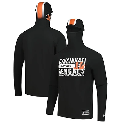 Sweat à capuche fonctionnel Cincinnati Bengals Fandom Balaclava noir pour homme New Era