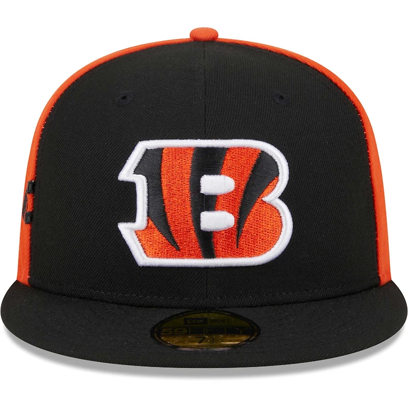 Men's New Era Black Cincinnati Bengals Gameday 59FIFTY Fitted Hat