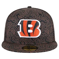 Men's New Era Black Cincinnati Bengals Geo 59FIFTY Fitted Hat