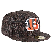 Men's New Era Black Cincinnati Bengals Geo 59FIFTY Fitted Hat