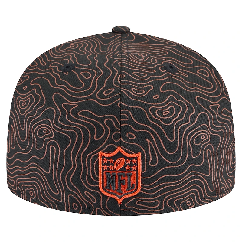 Men's New Era Black Cincinnati Bengals Geo 59FIFTY Fitted Hat
