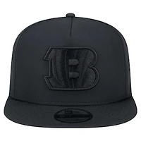 Casquette à visière plate noire New Era Cincinnati Bengals Hydro A-Frame 9FIFTY pour homme