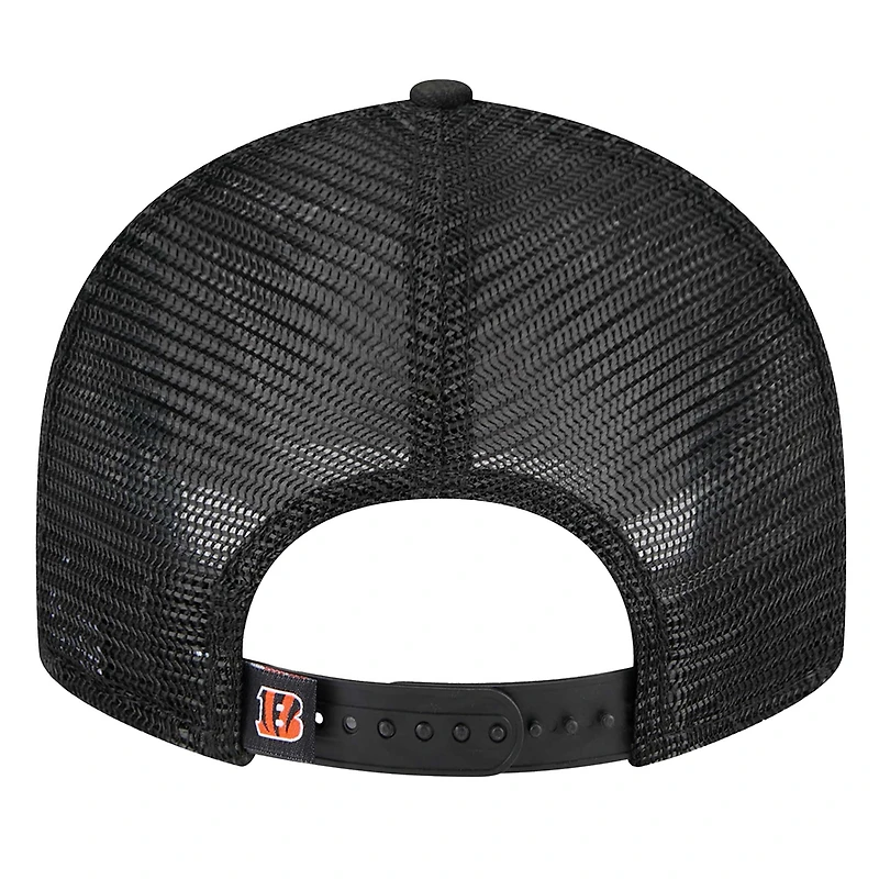 Men's New Era  Black Cincinnati Bengals Low Profile 9FIFTY Snapback Hat