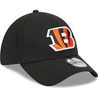 Men's New Era Black Cincinnati Bengals  Main 39THIRTY Flex Hat