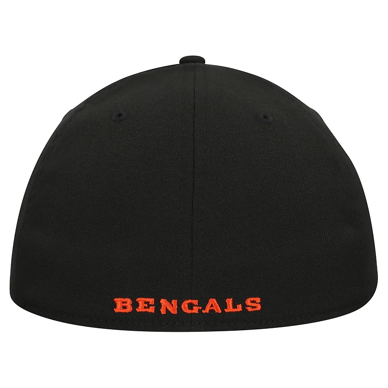 Casquette New Era noire pour homme, modèle 39THIRTY Flex des Bengals de Cincinnati
