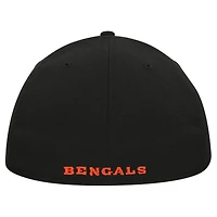 Casquette New Era noire pour homme, modèle 39THIRTY Flex des Bengals de Cincinnati