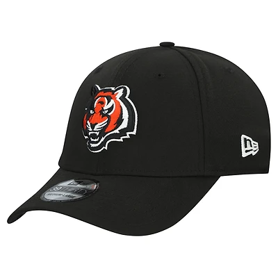 Casquette New Era noire pour homme, modèle 39THIRTY Flex des Bengals de Cincinnati