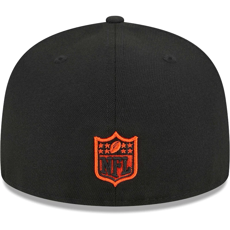 Casquette ajustée 59FIFTY Main des Bengals de Cincinnati New Era pour homme, noire