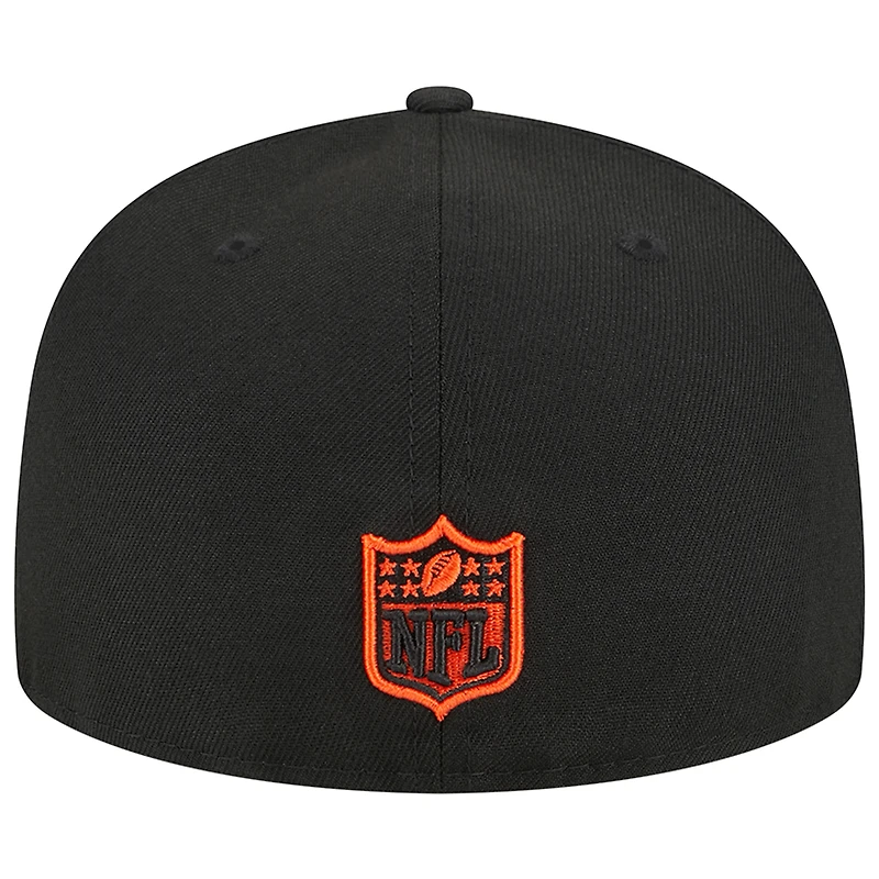 Men's New Era Black Cincinnati Bengals Main 59FIFTY Fitted Hat