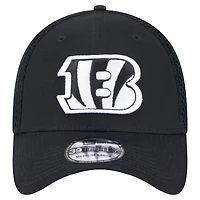 Men's New Era Black Cincinnati Bengals Main Neo 39THIRTY Flex Hat