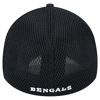 Men's New Era Black Cincinnati Bengals Main Neo 39THIRTY Flex Hat
