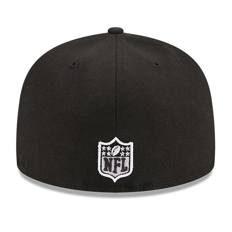 Men's New Era Black Cincinnati Bengals  Main Patch 59FIFTY Fitted Hat