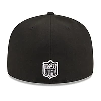 Men's New Era Black Cincinnati Bengals  Main Patch 59FIFTY Fitted Hat