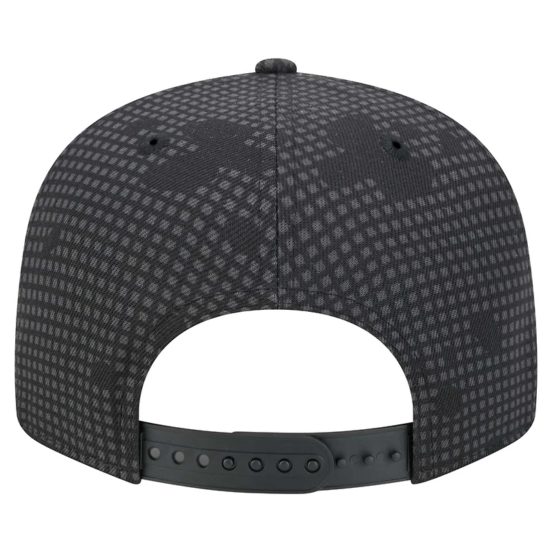 Men's New Era Black Cincinnati Bengals Midnight Ink Pop Outline 9FIFTY Snapback Hat