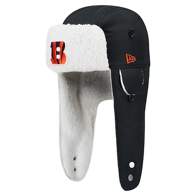 Casquette trappeur Sherpa noire Cincinnati Bengals de New Era pour homme