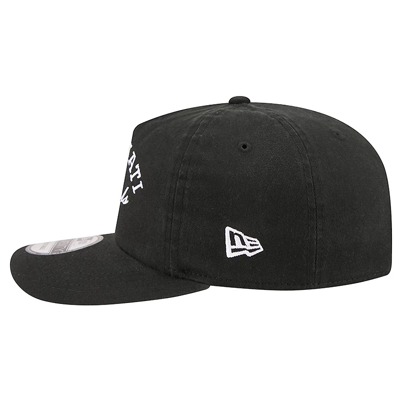 Casquette ajustable New Era noire pour homme, modèle Stacked 19TWENTY, Cincinnati Bengals.