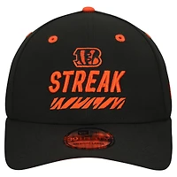 Men's New Era  Black Cincinnati Bengals STREAK Season Ticket Member 39THIRTY Flex Hat