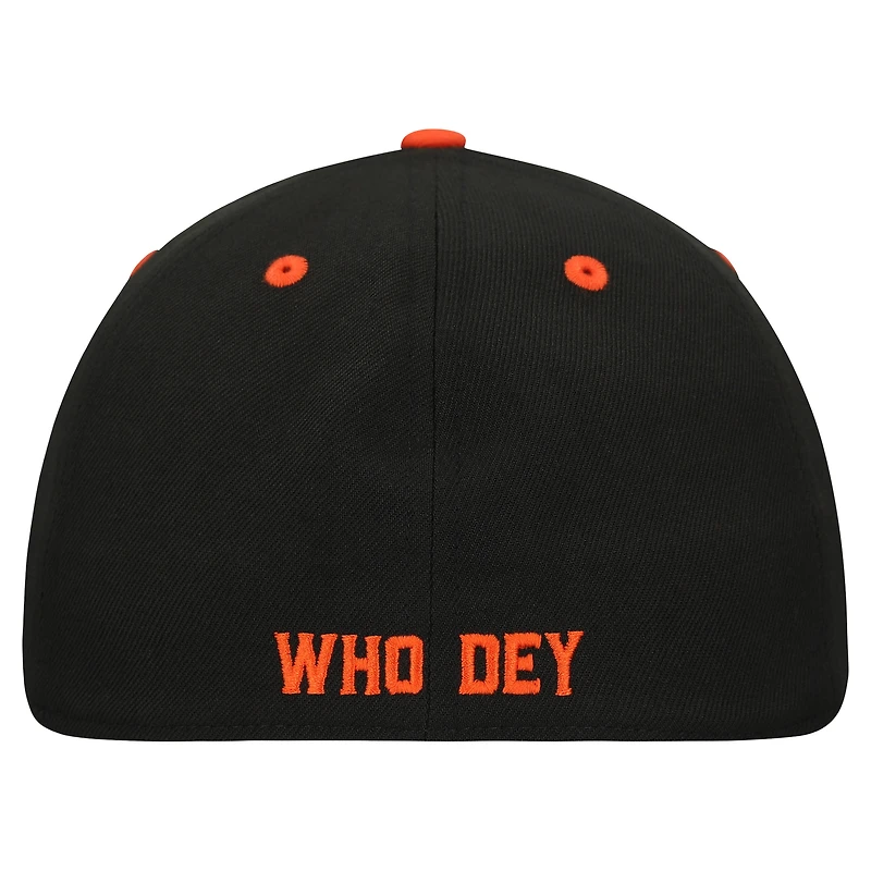 Casquette New Era noire pour homme, membre de l'abonnement saison STREAK des Bengals Cincinnati, 39THIRTY Flex