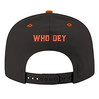 Casquette snapback 9FIFTY noire New Era pour homme, membre de la saison des Bengals de Cincinnati STREAK