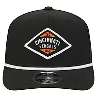Casquette ajustable 9SEVENTY noire New Era pour homme des Bengals de Cincinnati