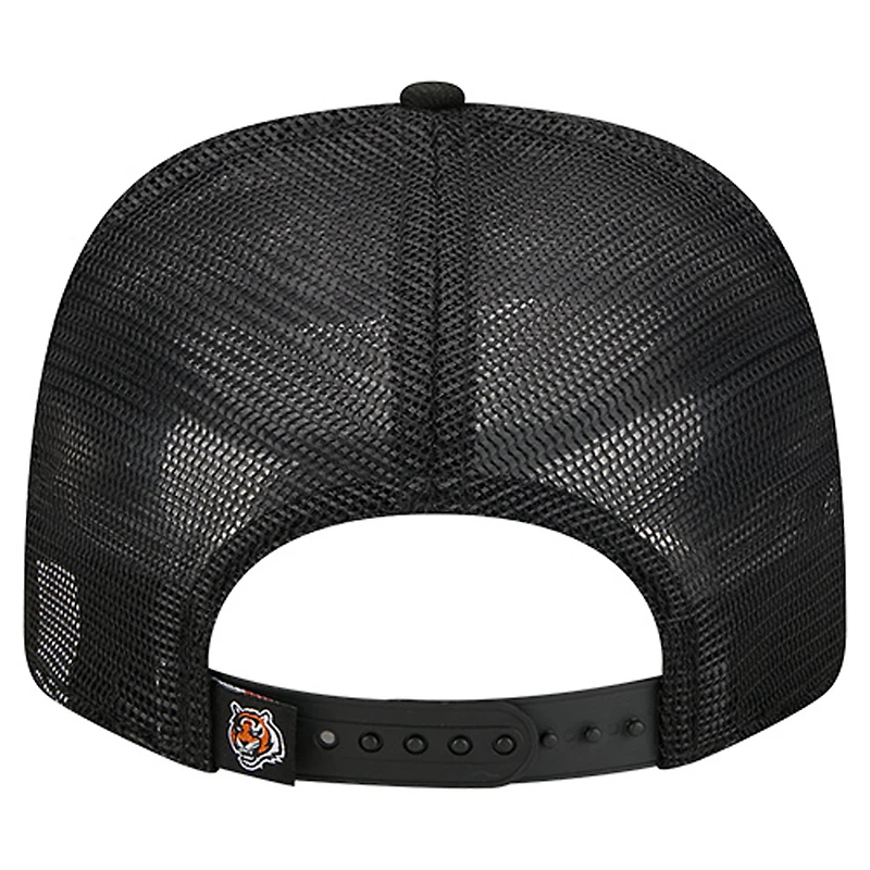 Men's New Era  Black Cincinnati Bengals Team 9SEVENTY Adjustable Hat