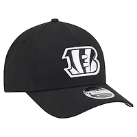 Men's New Era  Black Cincinnati Bengals Team Collection 9FORTY M-Crown A-Frame Adjustable Hat