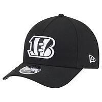 Men's New Era  Black Cincinnati Bengals Team Collection 9FORTY M-Crown A-Frame Adjustable Hat