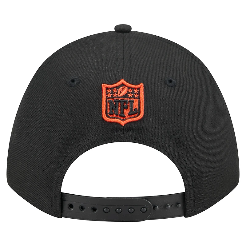 Casquette ajustable 9FORTY M-Crown noire New Era pour homme, collection Team Bengals de Cincinnati