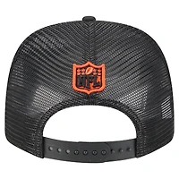 Casquette ajustable extensible à boutons-pression New Era noire pour homme, collection Team Bengals 9SEVENTY