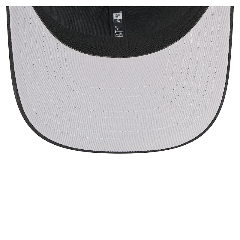 Casquette ajustable extensible à boutons-pression New Era noire pour homme, collection Team Bengals 9SEVENTY