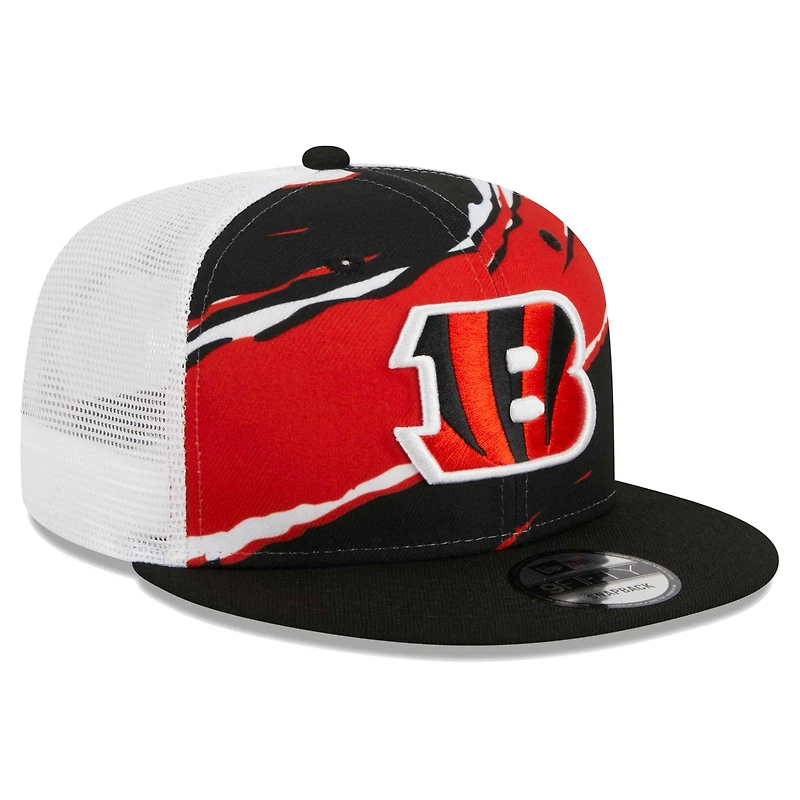 Casquette snapback noire 9FIFTY Snapback des Cincinnati Bengals New Era pour homme