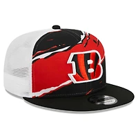 Casquette snapback noire 9FIFTY Snapback des Cincinnati Bengals New Era pour homme
