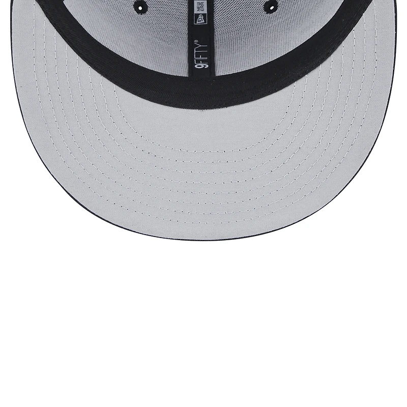 Men's New Era Black Cincinnati Bengals Throwback Main Trucker 9FIFTY Snapback Hat