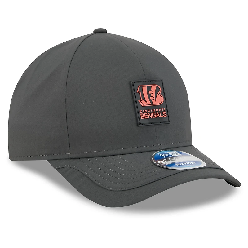 Men's New Era Charcoal Cincinnati Bengals 2025 Sideline Cold Weather 9FORTY M-Crown Adjustable Hat