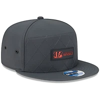 Men's New Era Charcoal Cincinnati Bengals 2025 Sideline Cold Weather Split Panel 9FIFTY Snapback Hat