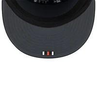 Casquette snapback 9FIFTY à panneau fendu latéral New Era anthracite pour homme, édition 2025 des Bengals de Cincinnati