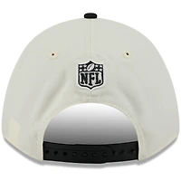 Men's New Era Cream/Black Cincinnati Bengals 2025 NFL Draft 9FORTY A-Frame M-Crown Adjustable Hat