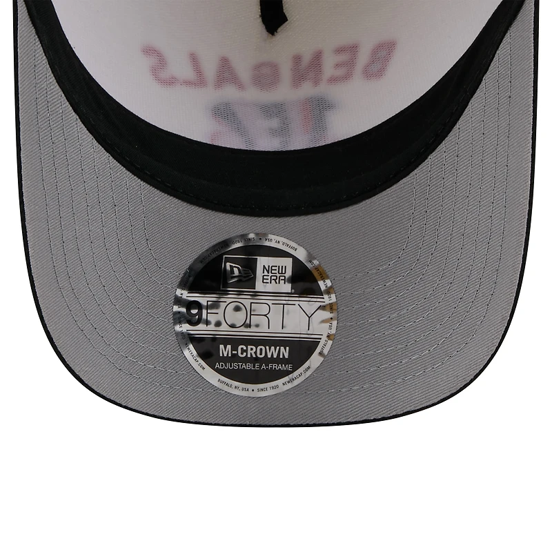 Men's New Era Cream/Black Cincinnati Bengals 2025 NFL Draft 9FORTY A-Frame M-Crown Adjustable Hat