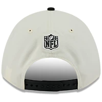 Casquette ajustable New Era 9FORTY M-Crown A-Frame pour homme, couleur crème/noir, des Bengals de Cincinnati, draft NFL 2025