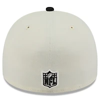 Men's New Era Cream/Black Cincinnati Bengals 2025 NFL Draft A-Frame 59FIFTY Fitted Hat