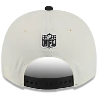 Casquette snapback New Era 9FIFTY crème/noire pour homme, repêchage NFL 2025 des Bengals de Cincinnati