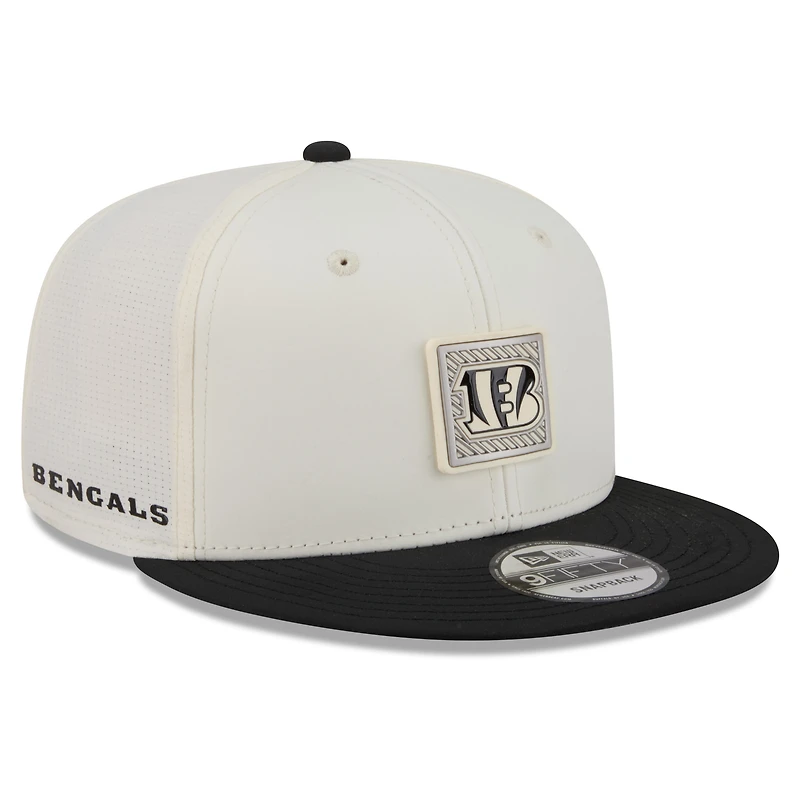Men's New Era  Cream/Black Cincinnati Bengals 2026 NFL Training Camp 9FIFTY Snapback Hat