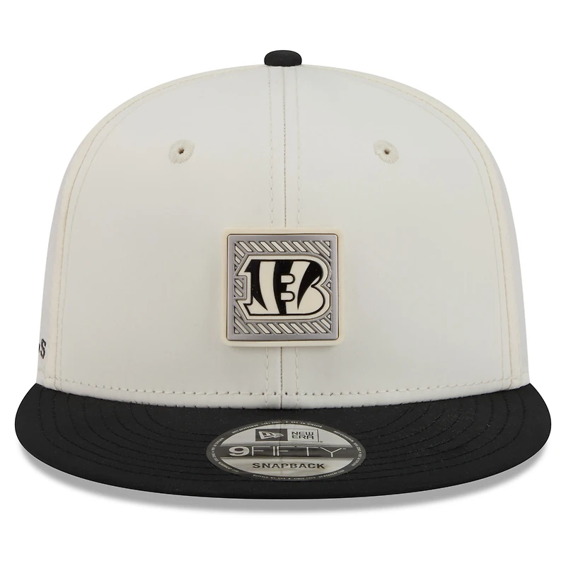Men's New Era  Cream/Black Cincinnati Bengals 2026 NFL Training Camp 9FIFTY Snapback Hat