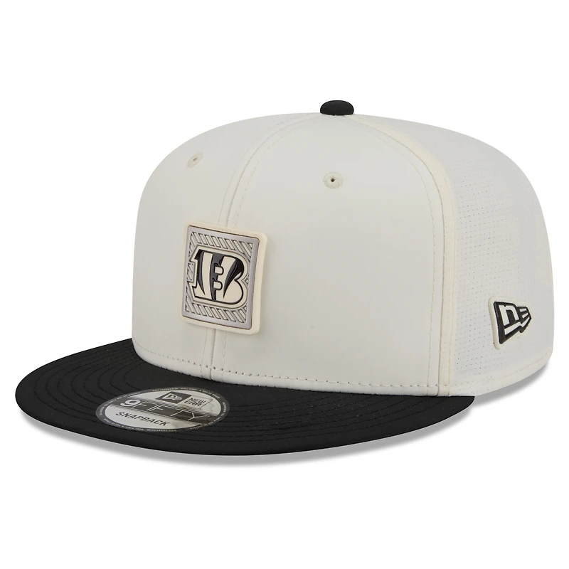 Men's New Era  Cream/Black Cincinnati Bengals 2026 NFL Training Camp 9FIFTY Snapback Hat