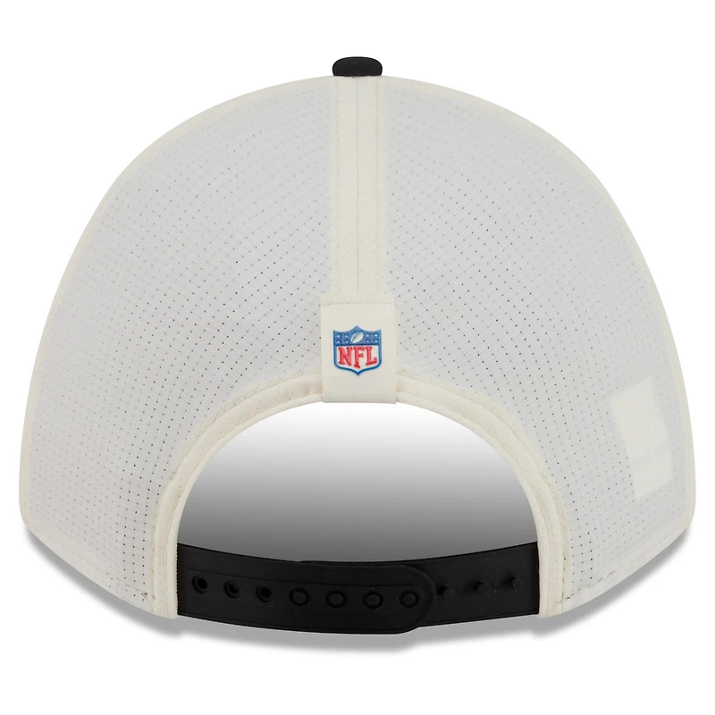 Men's New Era Cream/Black Cincinnati Bengals 2026 NFL Training Camp 9FORTY Adjustable Hat