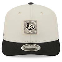 Men's New Era Cream/Black Cincinnati Bengals 2026 NFL Training Camp 9SEVENTY Adjustable Hat