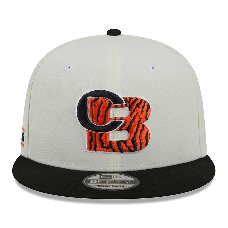 Casquette Snapback 9FIFTY City Originals Cincinnati Bengals City Originals New Era crème/noire pour homme