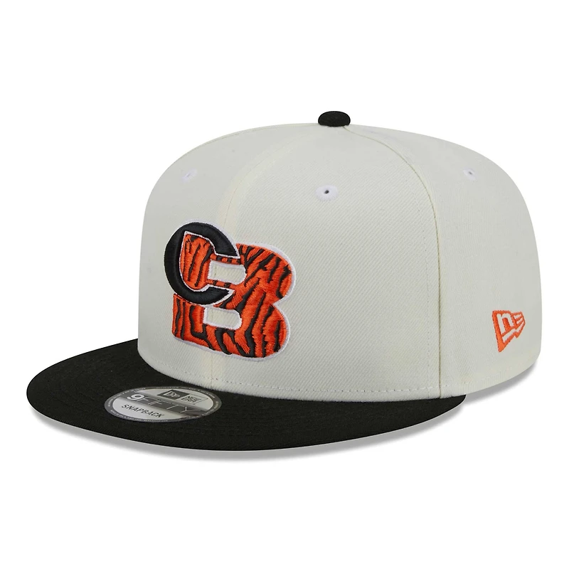Casquette Snapback 9FIFTY City Originals Cincinnati Bengals City Originals New Era crème/noire pour homme